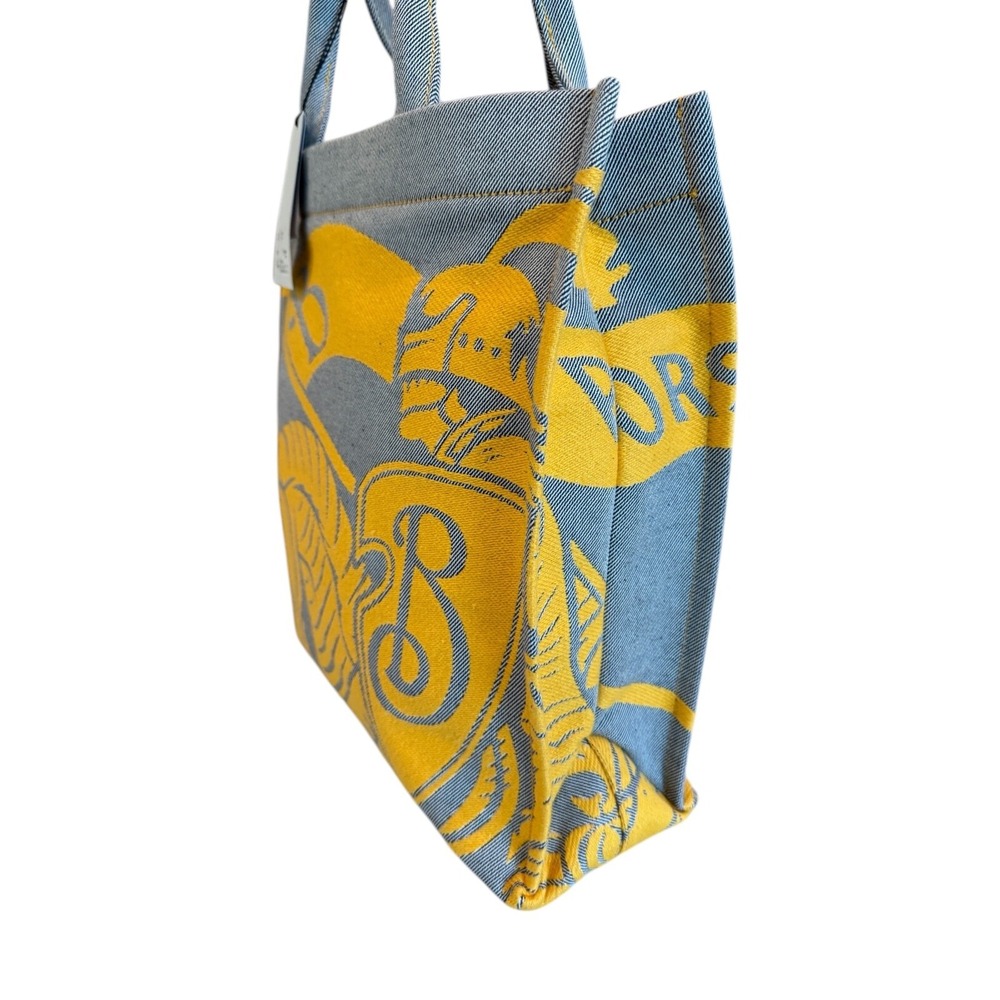 Burberry Unisex Cotton LL EKD Tote in Sunflower, large, with graphic, 8090858 - Picture 3 of 13